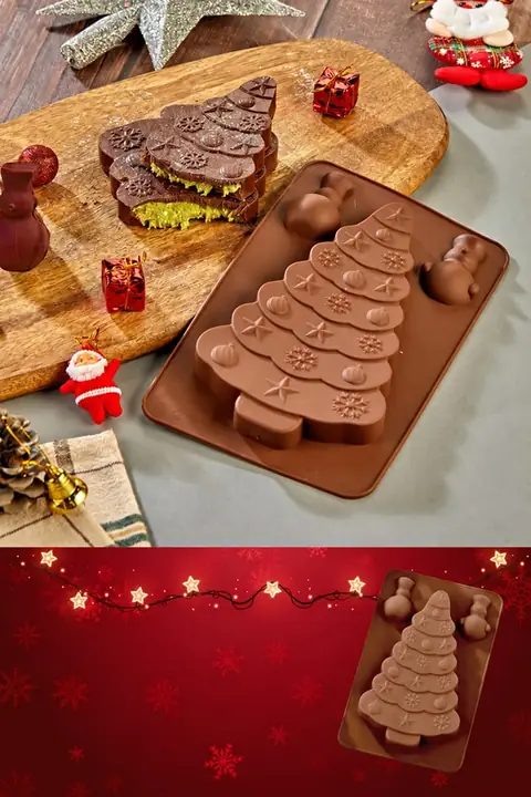 Christmas Tree Silicone Chocolate Bar Mold