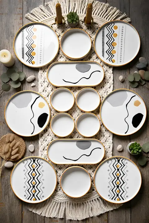 Axial 14-Piece Stackable Breakfast Set for 6