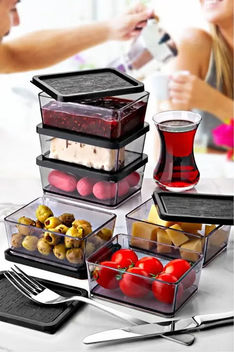 6-Piece Multi Breakfast & Snack Container Set, Small