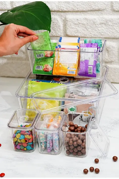 5-Piece Lidded Snack Container Set