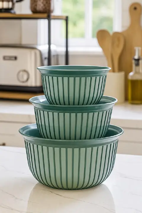 3-Piece Linea Bowl Set, 1/2/3 L