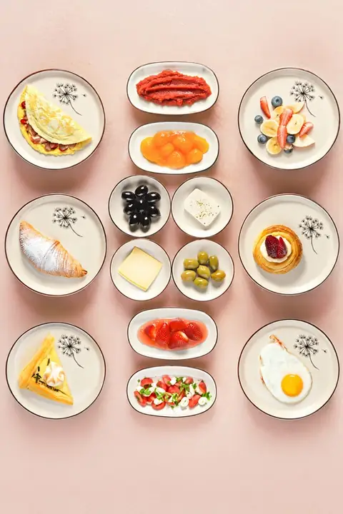 Chicory 14-Piece Breakfast Set for 6