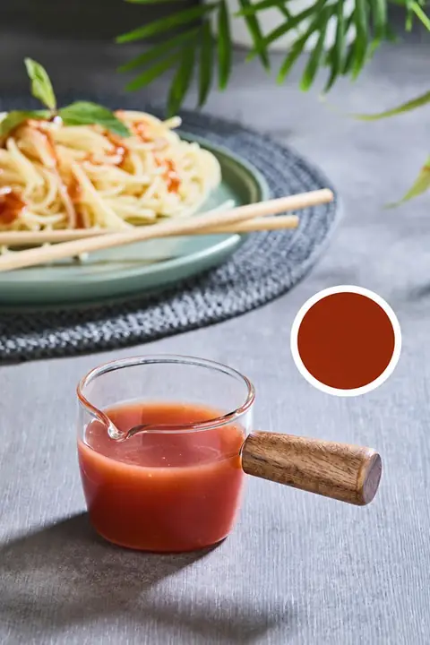 Large Glass Sauce Bowl with Handle, 110 ml