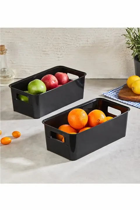 2-Piece Organizer Basket Set with Handles