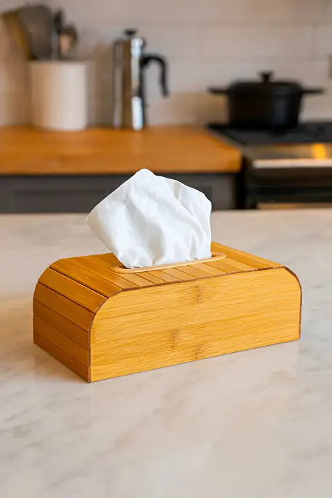 Rectangular Decorative Tissue Box, Natural Pattern 4