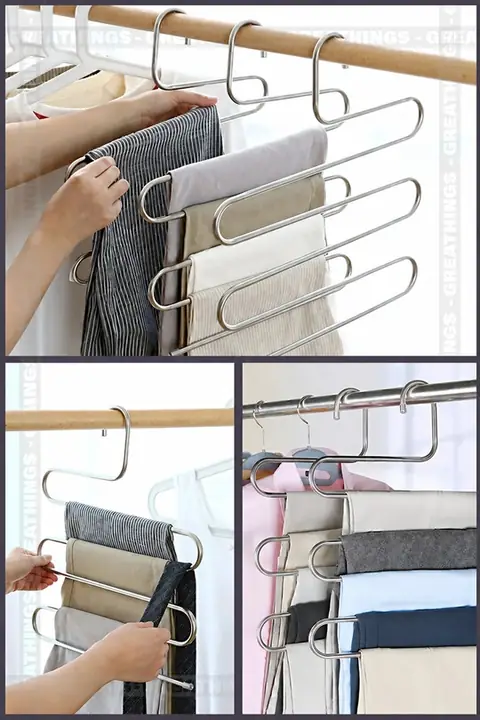 4-Pack 5-Tier Trouser & Scarf Hangers