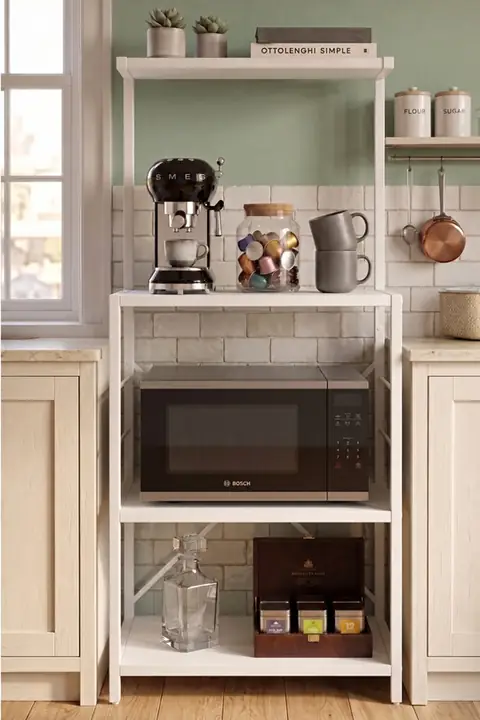 4-Tier Microwave Shelf & Kitchen Stand