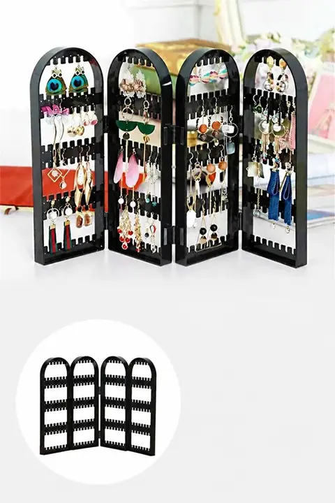 4-Section Hanging Jewelry Organizer