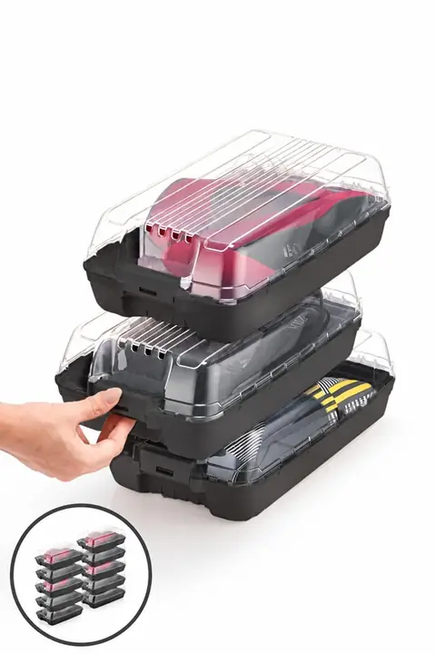 10-Pack Locking Shoe Boxes