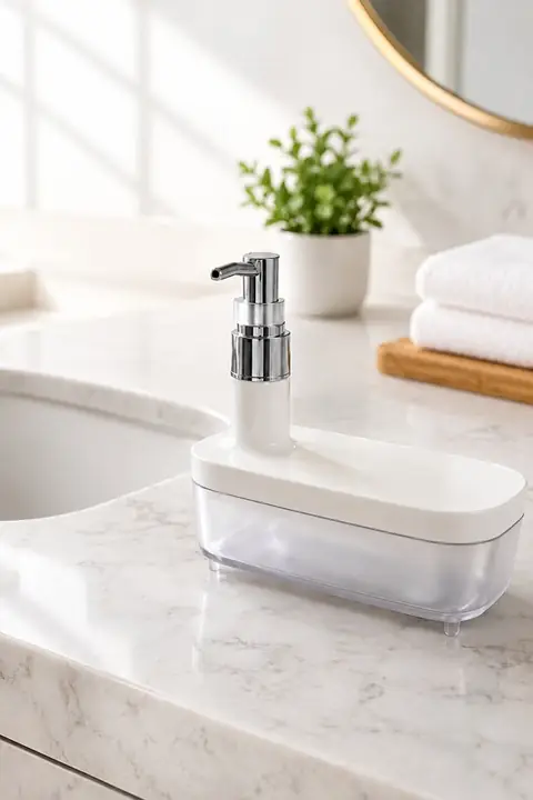 Modern Wide Liquid Soap Dispenser, 500 ml