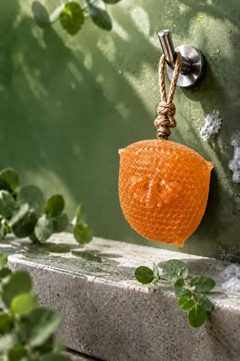 Honeycomb-Shaped Bar Soap, 9.5 × 10.5 × 3.4 cm