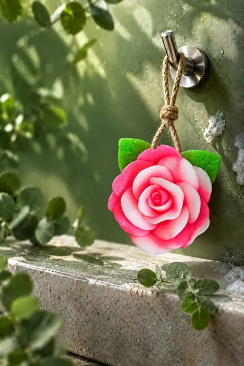 Rose-Shaped Bar Soap, 10 × 11 cm