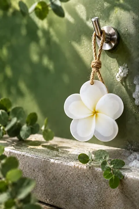 Frangipani-Shaped Bar Soap, 10.5 × 11 cm