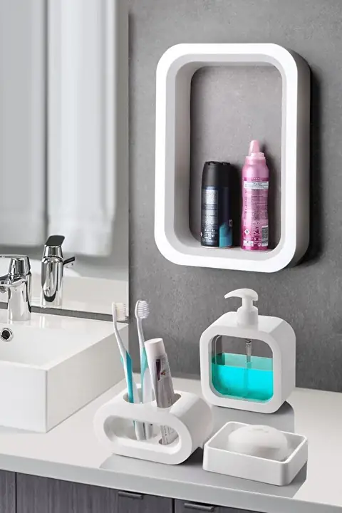 4-Piece Acrylic Bathroom Set
