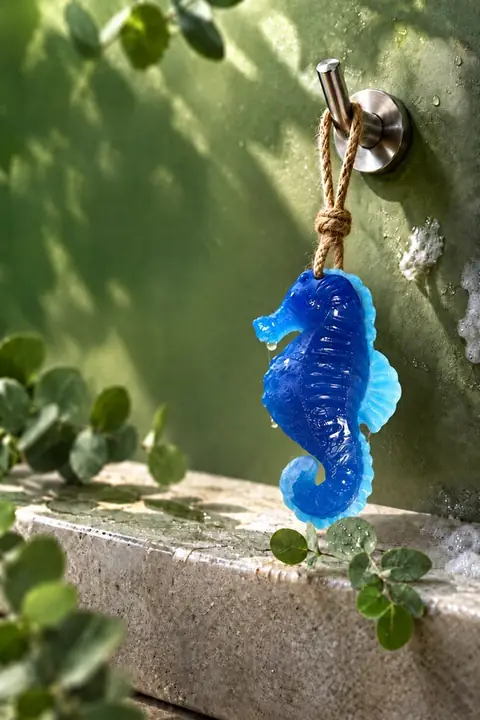 Seahorse-Shaped Bar Soap, 13 × 7.5 cm