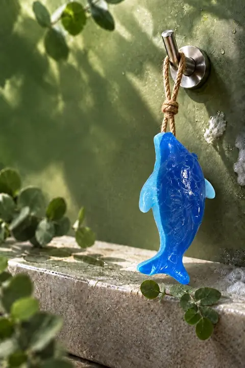 Dolphin-Shaped Bar Soap, 13 × 7 cm