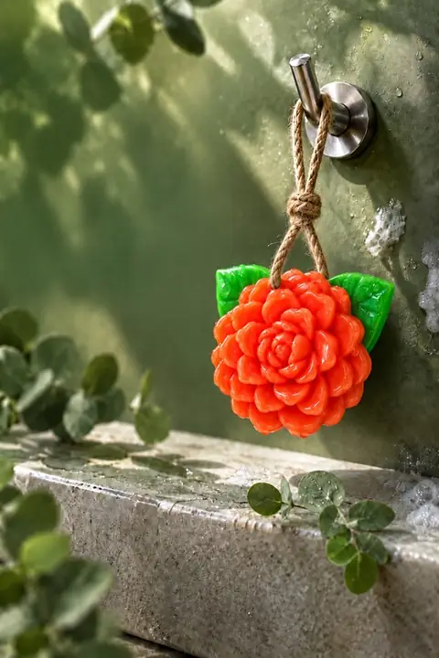 Jasmine-Shaped Bar Soap, 10.5 × 9.5 cm