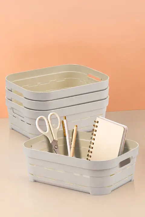 4-Piece Ventilated Storage Box Set, 2.8 L