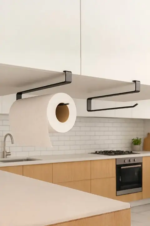 2-Pack Metal Under-Cabinet Paper Towel Holders
