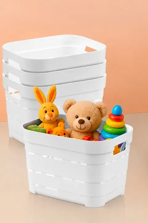 4-Piece Ventilated Storage Box Set, 5 L