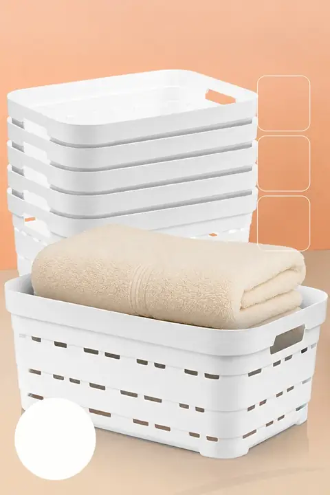 6-Piece Ventilated Storage Box Set, 10.8 L