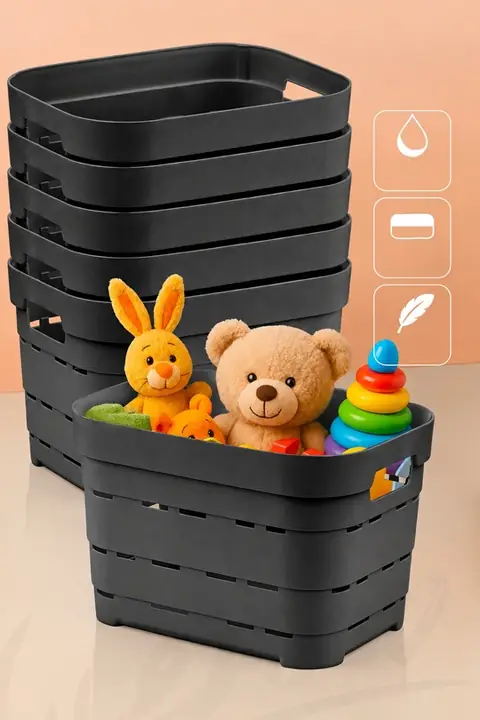 6-Piece Ventilated Storage Box Set, 5 L