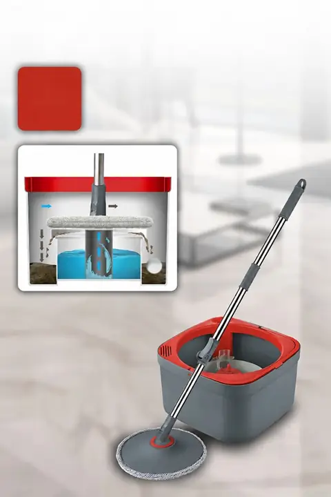 Dual-Tank Clean & Dirty Water Mop Set