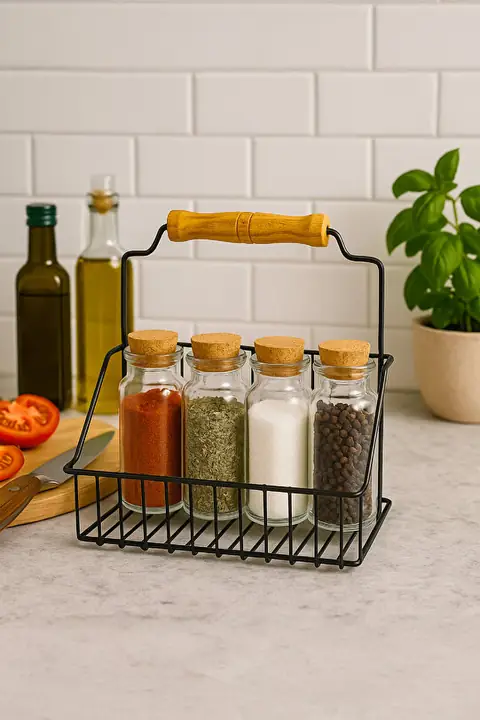 Metal Wire Basket with Handle