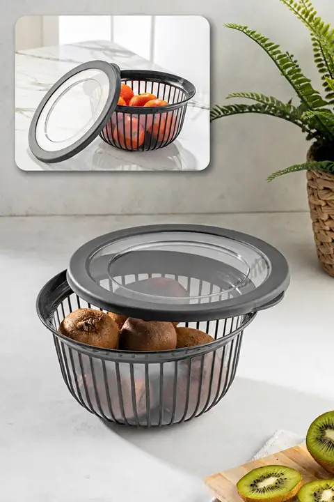 Polyline Lidded Bowl, 3 L
